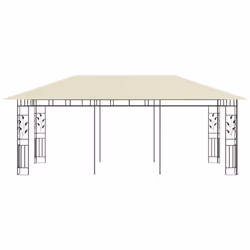 vidaXL Gazebo with Mosquito Net 6x3x2.73m Cream Outdoor Canopy Wedding Tent