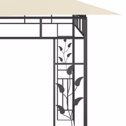 vidaXL Gazebo with Mosquito Net 6x3x2.73m Cream Outdoor Canopy Wedding Tent - Additional view 4