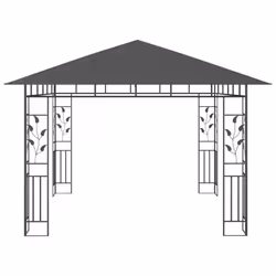 vidaXL Gazebo with Mosquito Net 3x3x2.73m Anthracite 180g/mÂ² Outdoor Canopy - Additional view 3