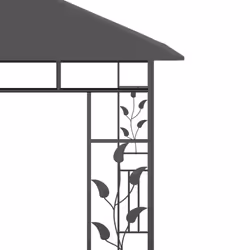 vidaXL Gazebo with Mosquito Net 3x3x2.73m Anthracite 180g/mÂ² Outdoor Canopy - Additional view 4