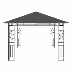 vidaXL Gazebo with Mosquito Net 4x3x2.73m Anthracite 180g/mÂ² Outdoor Canopy - Additional view 3