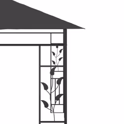 vidaXL Gazebo with Mosquito Net 6x3x2.73m Anthracite Outdoor Canopy Sunshade - Additional view 4