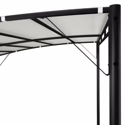 vidaXL Garden Sunshade Awning 3x3x2.55m Cream Outdoor Patio Sun Shelter Tent - Additional view 4