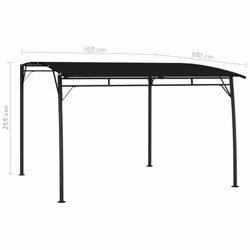 vidaXL Garden Sunshade Awning 3x3x2.55 m Anthracite - Additional view 5