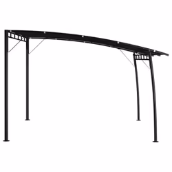 vidaXL Garden Sunshade Awning 4x3x2.55m Anthracite Outdoor Patio Sun Shelter