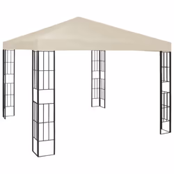 vidaXL Gazebo 3x3m Cream Canopy Shelter Outdoor Party Tent Gazebo Canopies