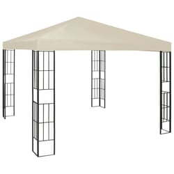 vidaXL Gazebo 3x3m Cream Canopy Shelter Outdoor Party Tent Gazebo Canopies