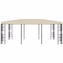 vidaXL Gazebo Cream Sturdy Stable Outdoor Patio Canopy Shelter Party Tent
