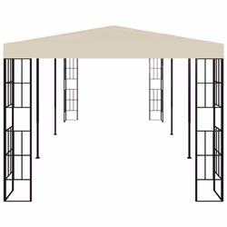 vidaXL Gazebo Cream Sturdy Stable Outdoor Patio Canopy Shelter Party Tent - Additional view 4
