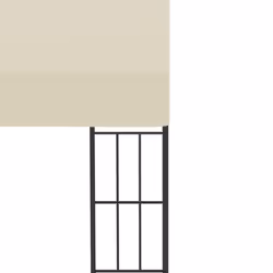 vidaXL Wall-mounted Gazebo Pavilion Canopy Shelter Tent 3x4 m Cream Fabric - Additional view 4