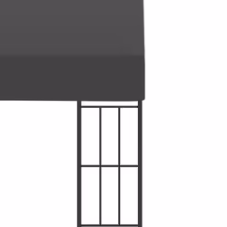 vidaXL Wall-mounted Gazebo 3x3m Anthracite Fabric Outdoor Canopy Pavilion - Additional view 4