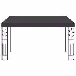 vidaXL Wall-mounted Gazebo 4x3x2.5m Anthracite Garden Pavilion Sun Shelter - Additional view 2