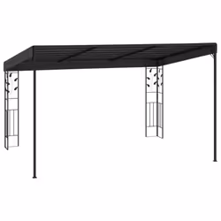 vidaXL Wall-mounted Gazebo 4x3x2.5m Anthracite Garden Pavilion Sun Shelter - Additional view 3