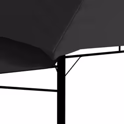 vidaXL Gazebo with Double Extending Roofs Anthracite 180g/mÂ² Outdoor Canopy - Additional view 8