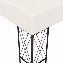 vidaXL Gazebo Cream Fabric Sturdy Outdoor Garden Canopy Shelter Party Tent