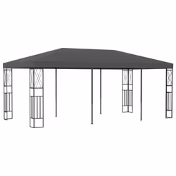 vidaXL Gazebo Anthracite Fabric Sturdy Stable Garden Canopy Shelter Party Tent