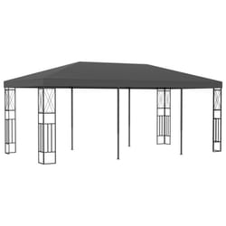 vidaXL Gazebo Anthracite Fabric Sturdy Stable Garden Canopy Shelter Party Tent