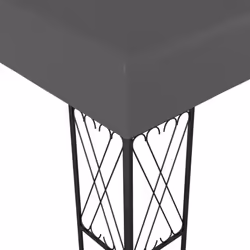 vidaXL Gazebo Anthracite Fabric Sturdy Stable Garden Canopy Shelter Party Tent - Additional view 4