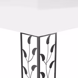 vidaXL Gazebo with Double Roof White Outdoor Canopy Shelter Party Tent Awning - Additional view 4