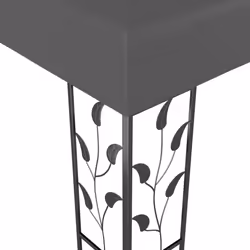 vidaXL Gazebo with Double Roof Anthracite Outdoor Canopy Shelter Party Tent - Additional view 4