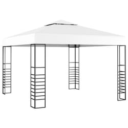 vidaXL Garden Marquee 3m White Outdoor Canopy Shelter Tent Awning Sunshade