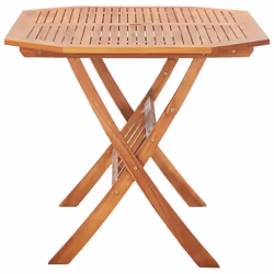 vidaXL Solid Acacia Wood Folding Garden Table 135cm Dining Kitchen Yard Desk
