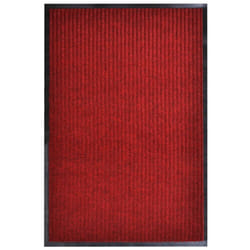 vidaXL Door Mat PVC Home Garden Red 117x220cm Welcome Entrance Rug Carpet