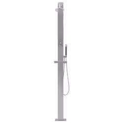 vidaXL Outdoor Shower Stainless Steel Straight Garden Shower Towers Waterfall