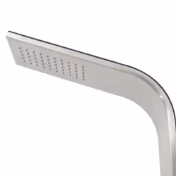 vidaXL Outdoor Shower Stainless Steel Curved Bath Garden Shower Tower Panels - Additional view 4