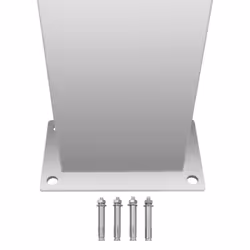 vidaXL Outdoor Shower Stainless Steel Curved Bath Garden Shower Tower Panels - Additional view 5
