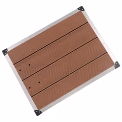 vidaXL Outdoor Shower Tray WPC Stainless Steel Brown Garden Receptor Base - Additional view 2