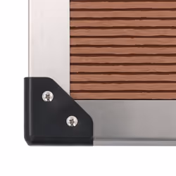 vidaXL Outdoor Shower Tray WPC Stainless Steel Brown Garden Receptor Base - Additional view 6
