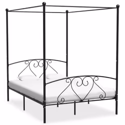 VidaXL 284436, Black, 147.5 cm, 2.09 m, 198 cm, 1400 x 2000 mm, 1 pc(s)