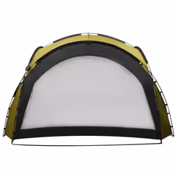 vidaXL Party Tent with LED and 4 Sidewalls Green Garden Camping Canopy Gazebo - Additional view 4
