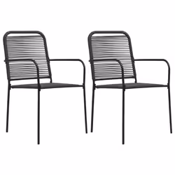 VidaXL 48568, Terrace, Cotton, Steel, Black, 560 mm, 535 mm, 855 mm