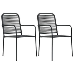 VidaXL 48568 outdoor chair Terrace Cotton, Steel Black