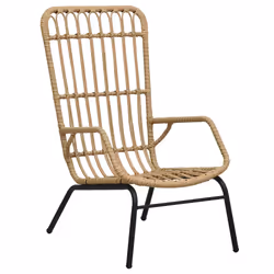 VidaXL 48580, Terrace, Padded seat, Polyrattan, Steel, 750 mm, 535 mm, 900 mm