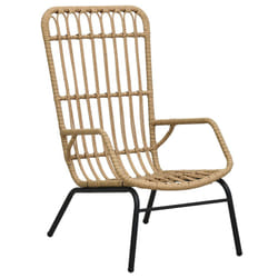 VidaXL 48580 outdoor chair Terrace Padded seat Polyrattan, Steel