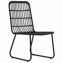 VidaXL 48584 outdoor chair Terrace Polyrattan, Steel Black