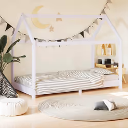 VidaXL 283350 kids bed White Wood