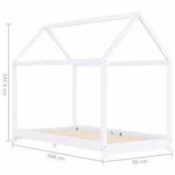 VidaXL 283351 kids bed White Wood - Additional view 7