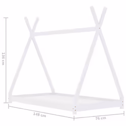 VidaXL 283358 kids bed White Wood - Additional view 7