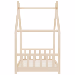 vidaXL Solid Pine Wood Kids Bed Frame Toddler Beds Multi Colours Multi Sizes - brown, 90 x 200 cm - Additional view 4