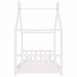vidaXL Solid Pine Wood Kids Bed Frame Toddler Beds Multi Colours Multi Sizes - white, 70 x 140 cm - Additional view 4