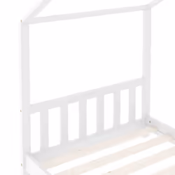 vidaXL Solid Pine Wood Kids Bed Frame Toddler Beds Multi Colours Multi Sizes - white, 70 x 140 cm - Additional view 5