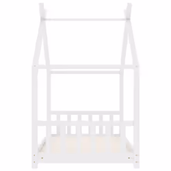 vidaXL Solid Pine Wood Kids Bed Frame Toddler Beds Multi Colours Multi Sizes - white, 80 x 160 cm - Additional view 4