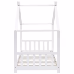 vidaXL Solid Pine Wood Kids Bed Frame Toddler Beds Multi Colours Multi Sizes - white, 90 x 200 cm - Additional view 4