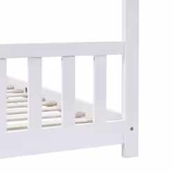 vidaXL Solid Pine Wood Kids Bed Frame Toddler Beds Multi Colours Multi Sizes - white, 90 x 200 cm - Additional view 6