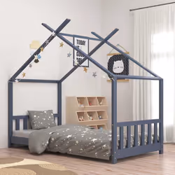 VidaXL 283370 kids bed Grey Wood