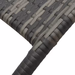 VidaXL 48128 outdoor chair Lounge Padded seat Polyrattan, Steel Grey - Additional view 6